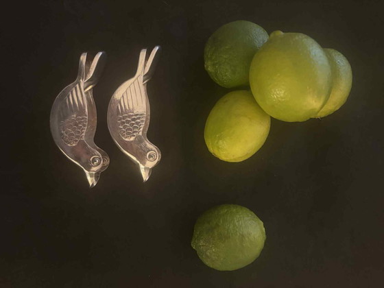 Image 1 of Set 2 spremiagrumi placcati argento