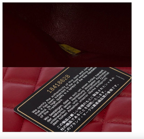 Image 1 of Sac CHANEL Timeless/Classique en Cuir Rouge - 103495