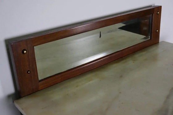 Image 1 of Antico mobiletto da dentista in mogano e marmo, Amsterdam, ca. 1920