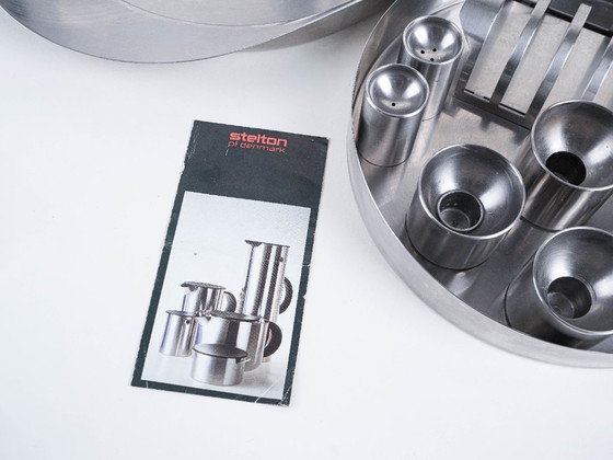 Image 1 of Serving set, Danish design, 1960s, designer: Arne Jacobsen, manufacturer: Stelton