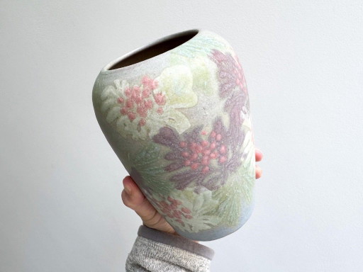 1x Studio Ceramic Vase With Flowers - Pastel Colors – vazen (photo 2 of 8)