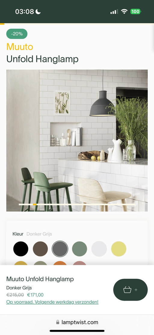 Muuto Unfold 2 lamps gray
