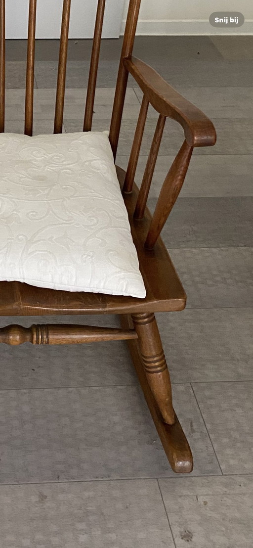 Wooden rocking chair