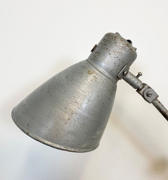 Image 1 of Große graue Tischlampe im Industriestil, 1960er Jahre