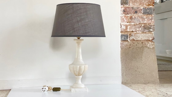Lampe Medicis Pierre D'Albatre Vintage – Textile, Stone (photo 2 of 17)