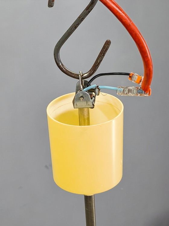 Image 1 of Suspension en verre opalin côtelé tchécoslovaque, années 1970