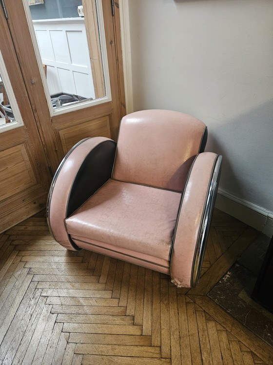 Image 1 of Woonkamer van Donal Deskey (bank + fauteuil)