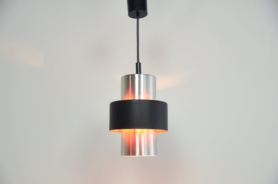 Metal Silver & Black Tube Lamp – Pendant lamps (photo 2 of 5)