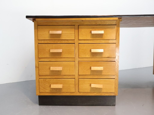 Grand bureau vintage double face