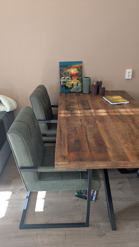 Image 1 of Sillas de comedor verdes Missouri, nuevas