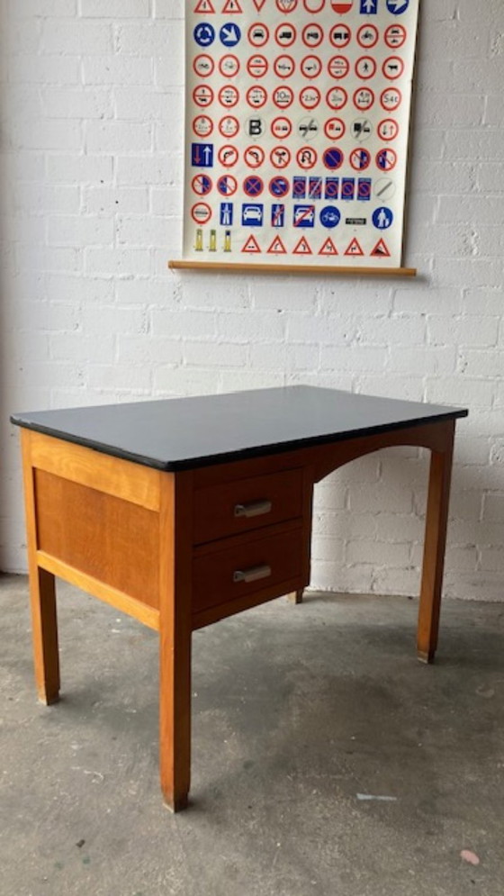 Image 1 of Retro vintage mid-century (school) desk