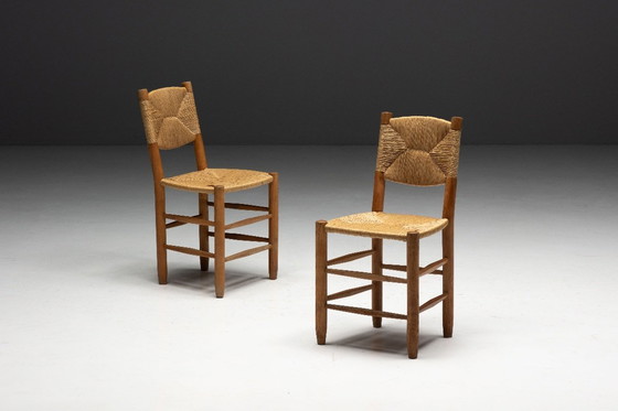 Image 1 of Sedie da pranzo "Bauche" di Charlotte Perriand per Steph Simon, Francia, anni '50