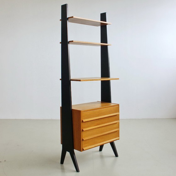 Image 1 of Système d'étagères modulaires vintage, meuble mural style années 60, entièrement restauré