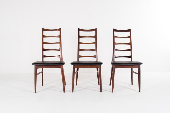 Image 1 of Set of 6 Niels Koefoed “Lis” Rosewood Chairs for Hornslet Møbelfabrik, Denmark, 1960s