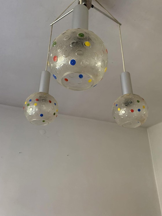 Plafoniera ungherese a forma di sfera Mid-Century, anni '60 – Plafoniere, Mid Century Modern (photo 3 of 4)