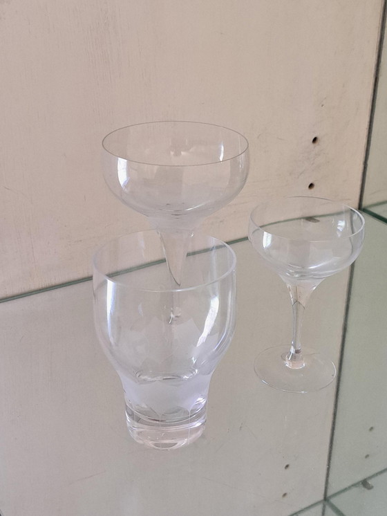 Image 1 of 19x Vintage Lotus Flower Crystal Glass Rosenthal