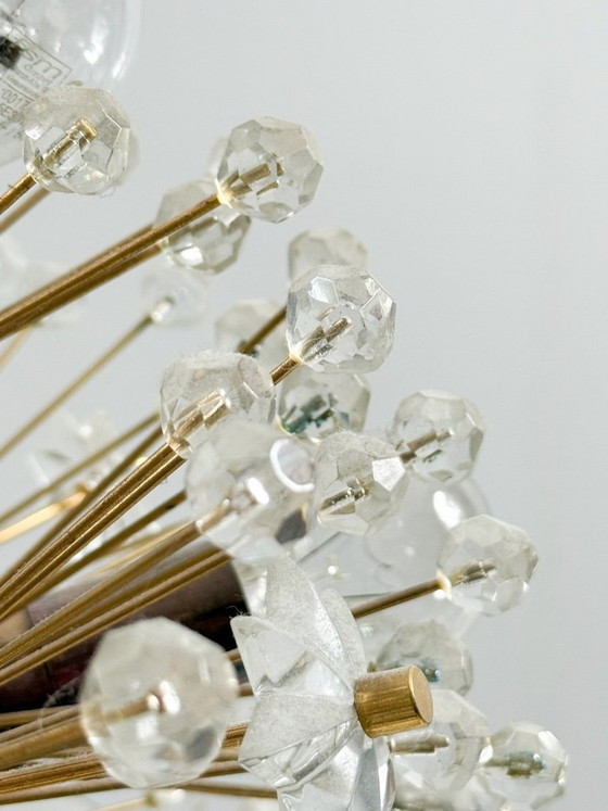 Image 1 of Lámpara de araña Snowball/Sputnik de latón, diseñada por Emil Stejnar, Austria, década de 1960.