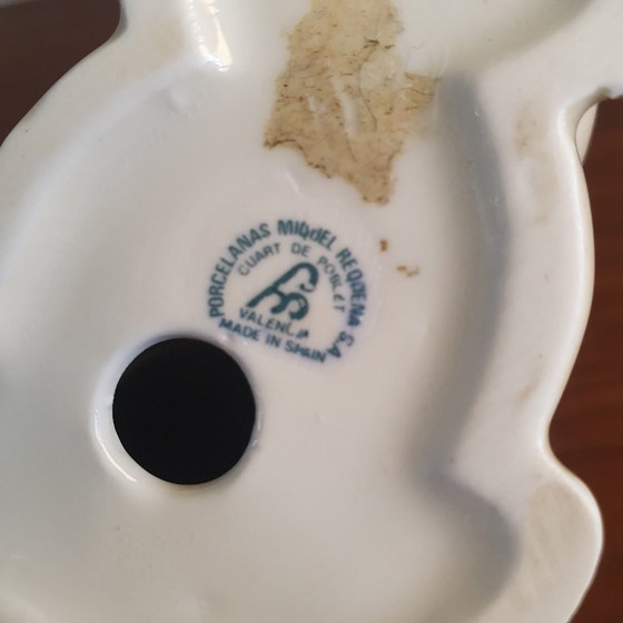 Image 1 of Vintage Miquel Requena Porcelain Cat from the 1980s