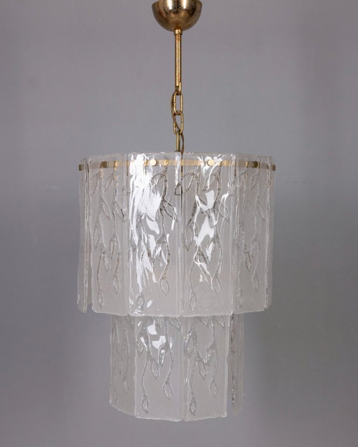 Vintage kroonluchter van Murano-glas uit de jaren 60, Italiaans design.