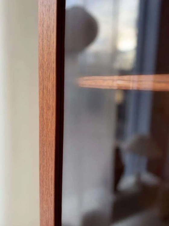 Image 1 of Omann Jun teak display cabinet 1960s Danish design