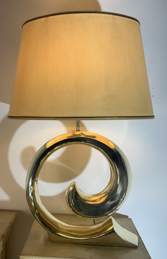Image 1 of Brass Pierre Cardin table lamp '1980'
