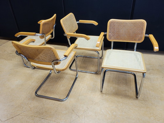 Image 1 of Chaises de salle à manger vintage Cesca par Marcel Breuer, Italie 1980