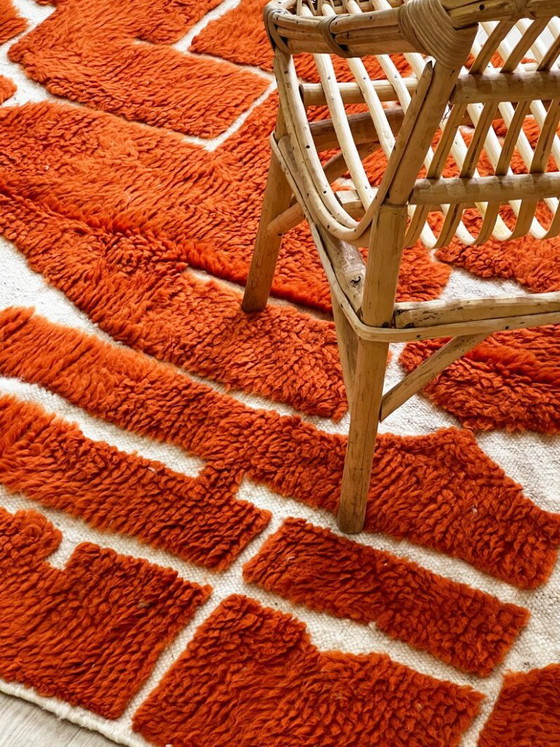 Tapis marocain élégant – Laine des montagnes de l'Atlas, fait main, 250 cm x 150 cm – Cotton (photo 4 of 7)