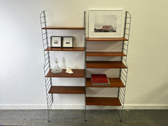 Image 1 of Sistema di scaffalature in stile Mid-Century degli anni '60 di Brianco