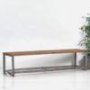 Vintage industrial style bench (c.1950) #46 – Benches, Wood, Metal, Industrieel (photo 8 of 9)