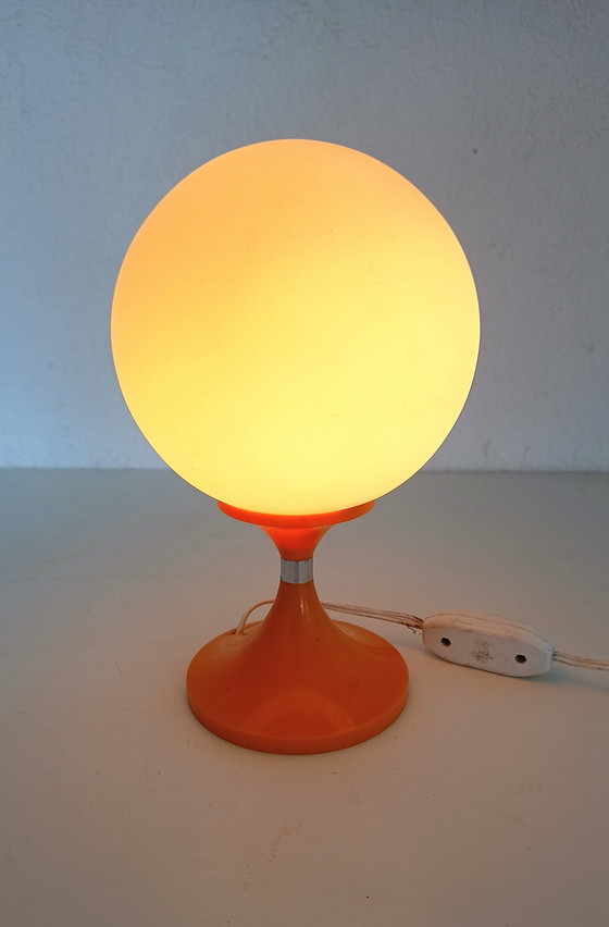 Image 1 of Sixties Space Age Lamp in Orange