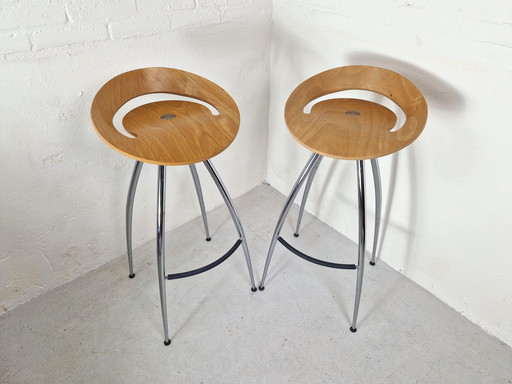 Paar Vintage Magis 'Lyra' Barhocker, 1990