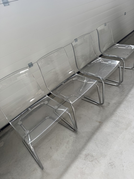 Image 1 of IKEA Tobias stoelen transparant 