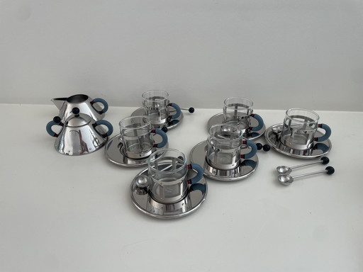 Volledige koffiezet alessi 6 personen