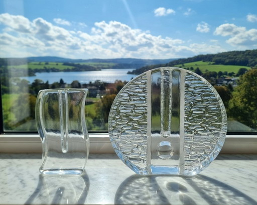 Exclusive Vintage Solifleur Set – Wiesenthalhütte & Walther Glass | 1970s Design Classics