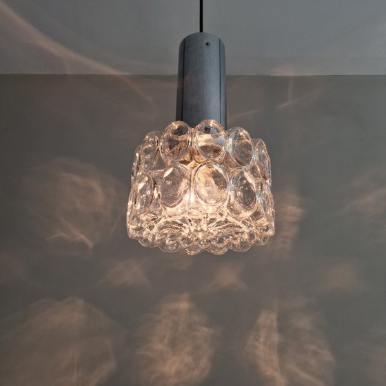 Image 1 of Lampe pendante vintage Glashütte Limburg - Helena Tynell Design - Verre Bulle - 1970 - Ø 22 cm