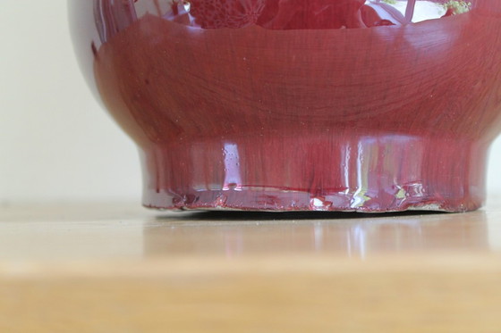 Image 1 of Antique Chinese "sang de boeuf" vase. (one of 2 available)