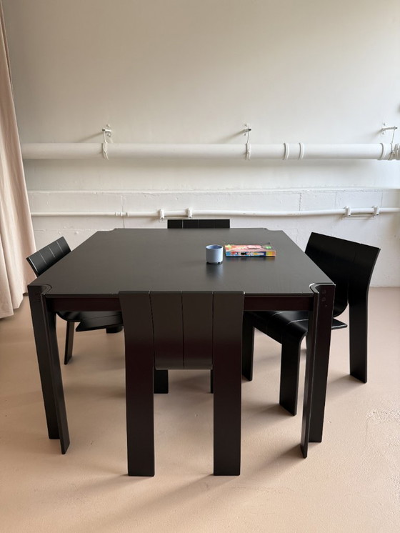 Image 1 of Tavolo e sedie vintage Strip di Gijs Bakker Castelijn anni '70