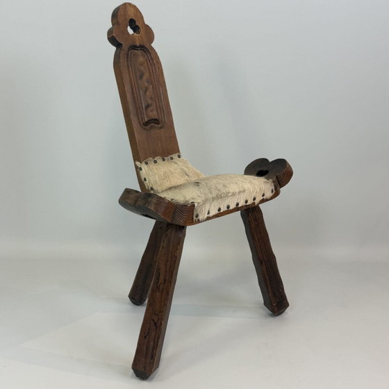 Coppia di sedie rustiche stile folk – Poltrone relax, Pelle, Legno (photo 5 of 34)
