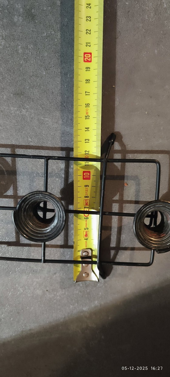 Image 1 of Vintage Tomado candlestick black metal