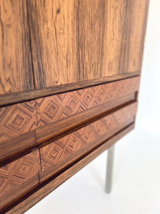 Image 1 of Vintage-Highboard aus Palisanderholz, 1960er Jahre