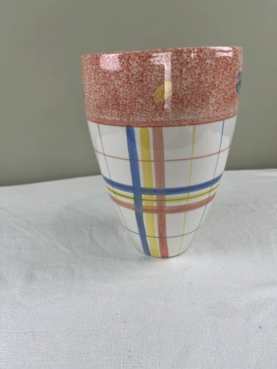 Vase vintage à carreaux – Porcelain (photo 3 of 8)