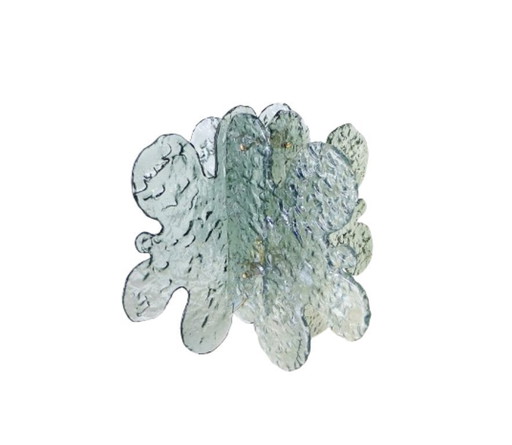 Lampe à poser en épais  verre de Murano Mazzega, Italie