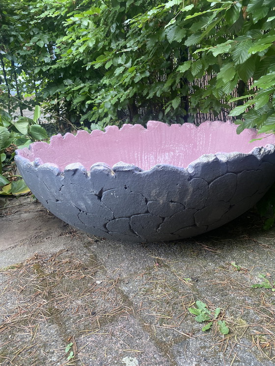 Image 1 of Large XXL bowl of ECRI hardy fired clay