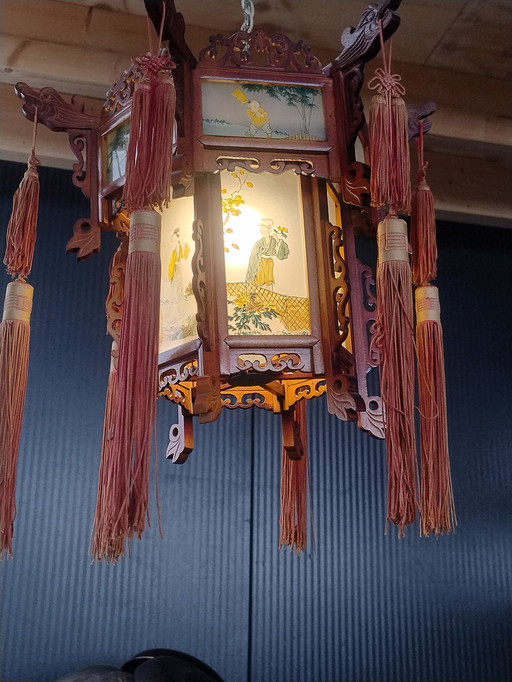 Lanterne de palais chinois (Gong Deng) - bois de rose