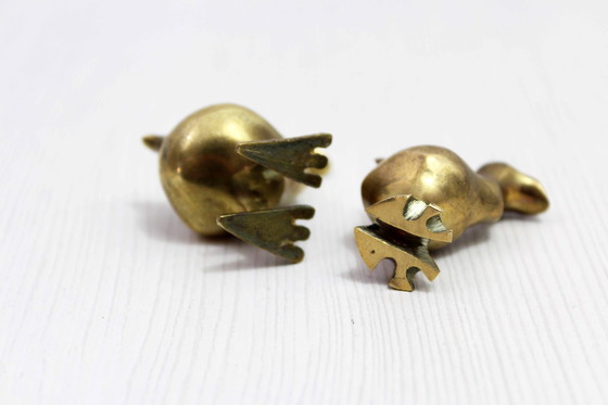 Image 1 of Pair of Brass Dodos 1970