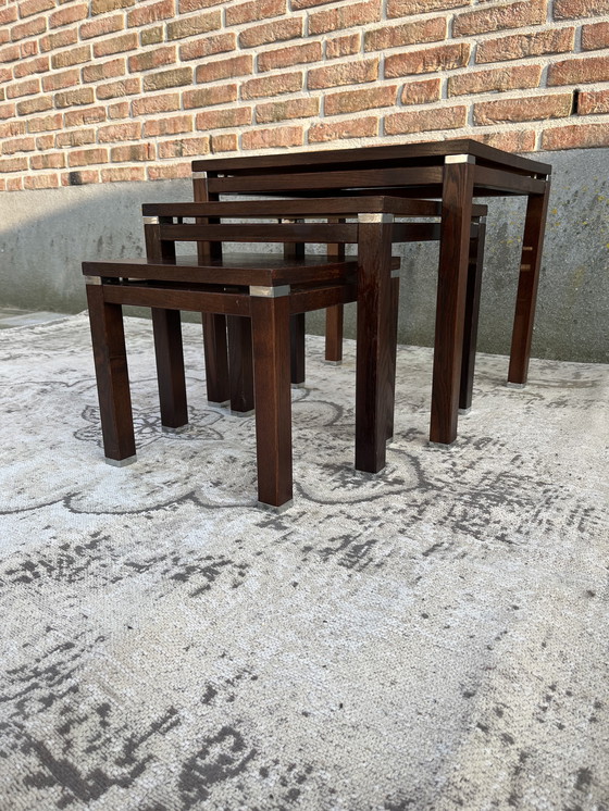 Image 1 of Mid Century Mini Set Nest Tafel Set