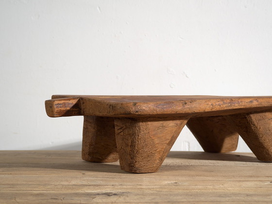 Antique low work table (c.1920) #19, Side tables, Wood, Brown, Rustic (photo 13 of 22)