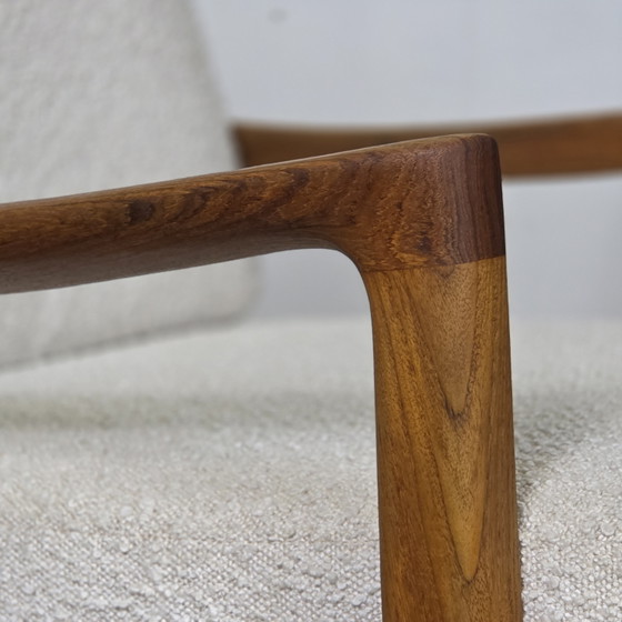Image 1 of Deux fauteuils lounge danois vintage Ole Wanscher « Senator » des années 1960