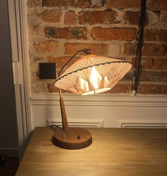 Image 1 of Lampada da tavolo Temde Leuchten in teak e ottone