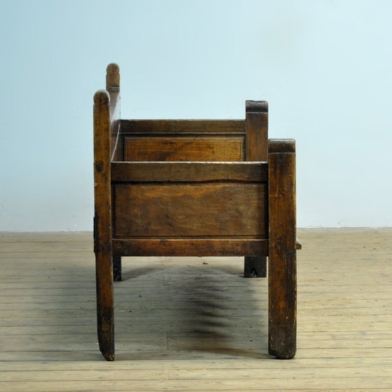 Image 1 of Antique walnut bench, Southern France / Northern Spain, 17th–18th century